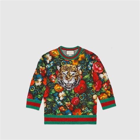 felpa gucci rossa con tigre|Felpe di Gucci da donna .